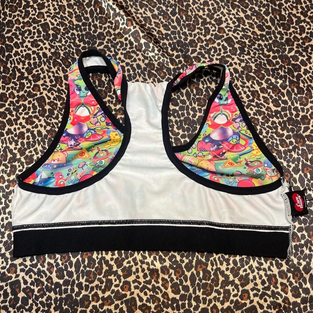 Care Bears x ROMWE Space Print Sports Bra - Picture 7 of 8